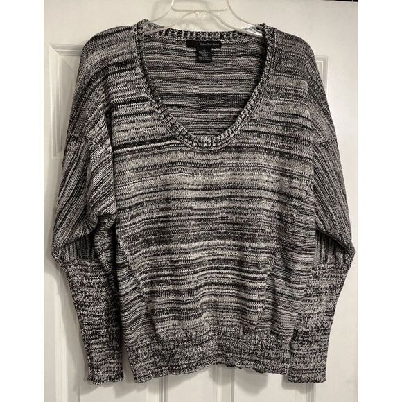 Calvin Klein‎ Sweater Womens Sz Large Black Knit Dolman Sleeve - Picture 1 of 10